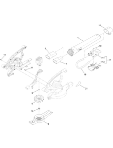 Blower Tube And Impeller Assembly Diagram and Parts List for 51621 (314000001 - 314999999)(2014) Lawn Boy Leaf Blower / Vacuum